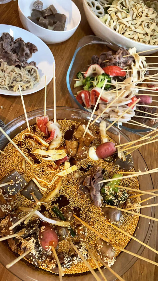 很好吃的冷锅串串