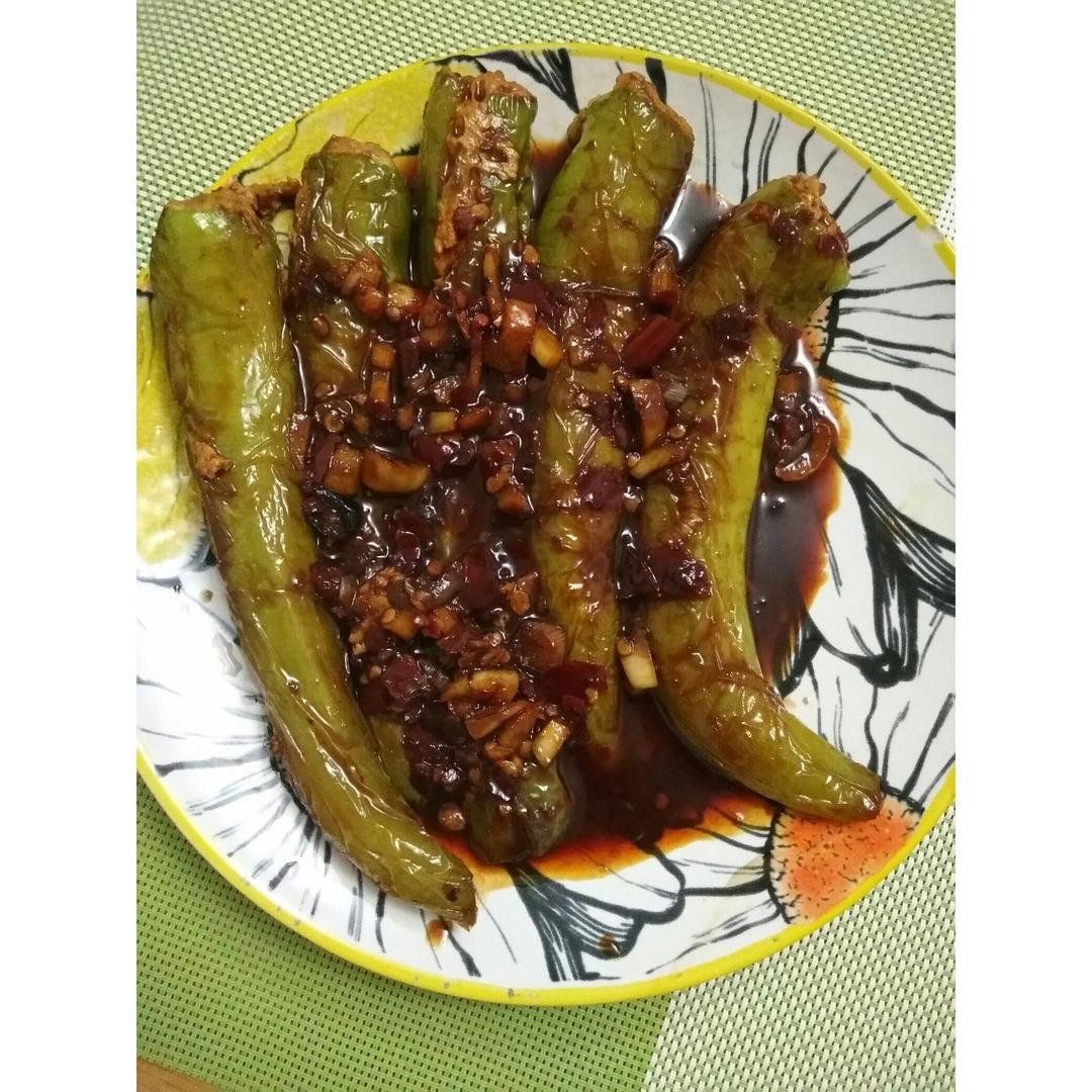 肉酿虎皮青椒