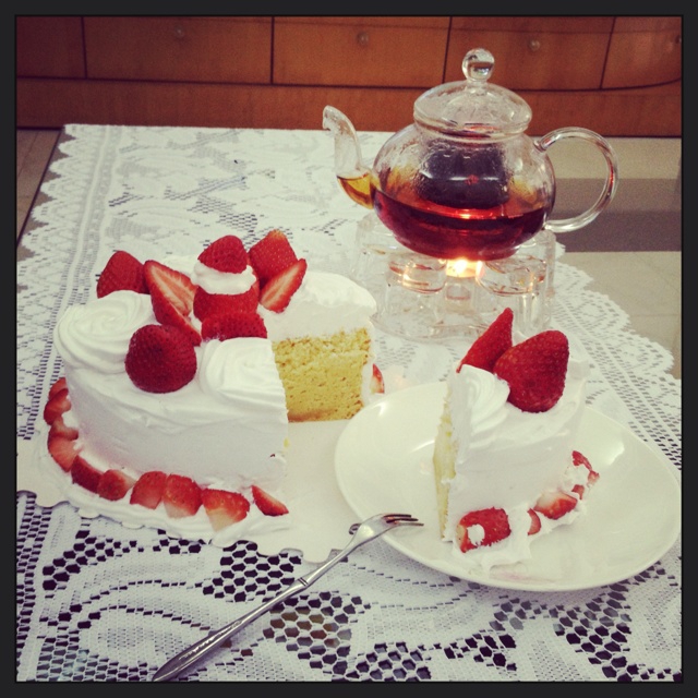 鲜奶油草莓蛋糕