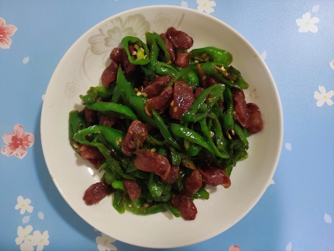 青椒炒香肠