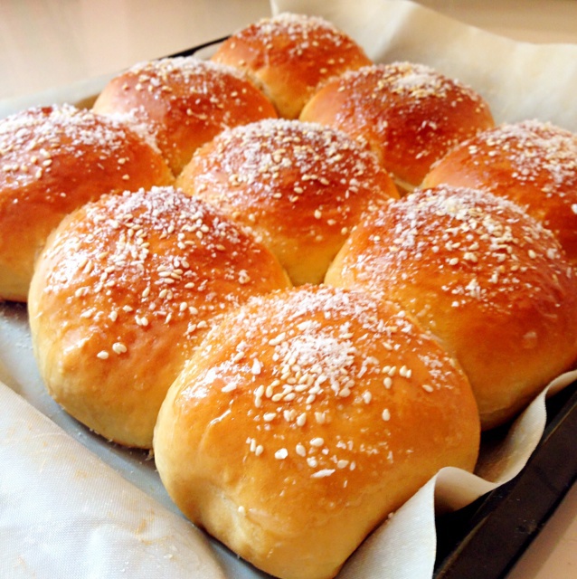 摩小亚做的椰蓉酸奶小面包