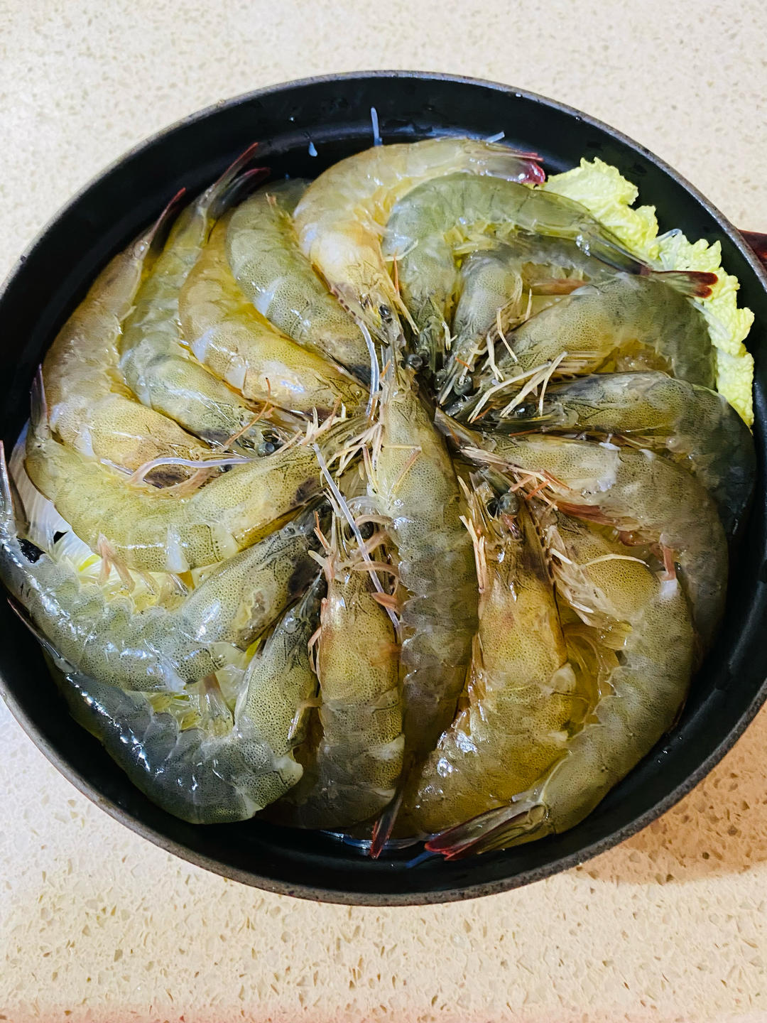 Staub铸铁锅｜10分钟快手菜｜蒜香粉丝虾煲｜100%成功