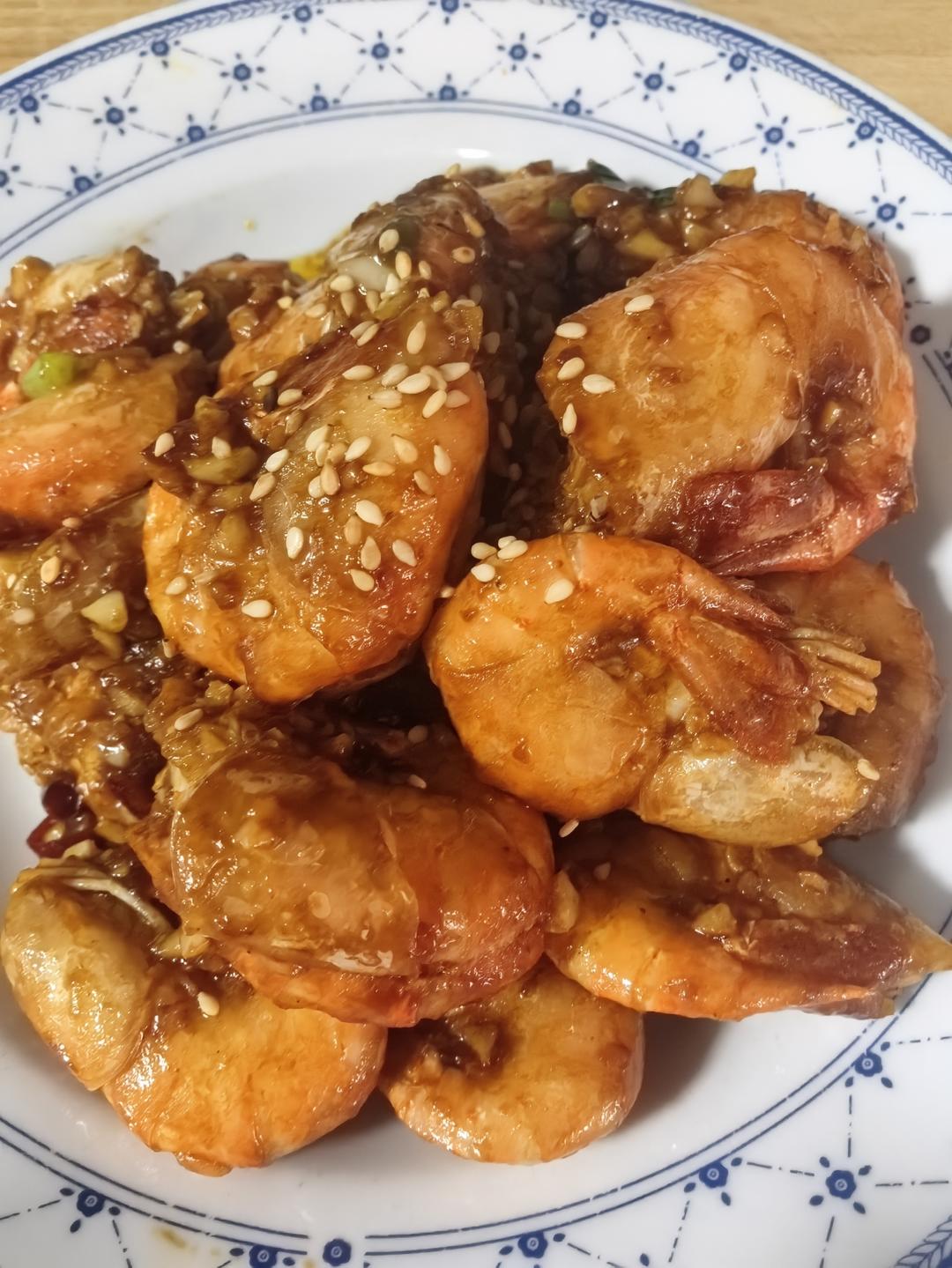 完美复刻天宝兄弟的咖喱芥末罗氏虾