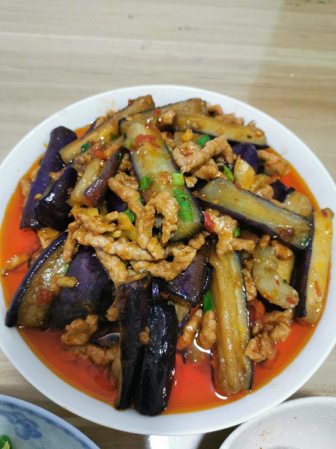 红烧肉沫茄子