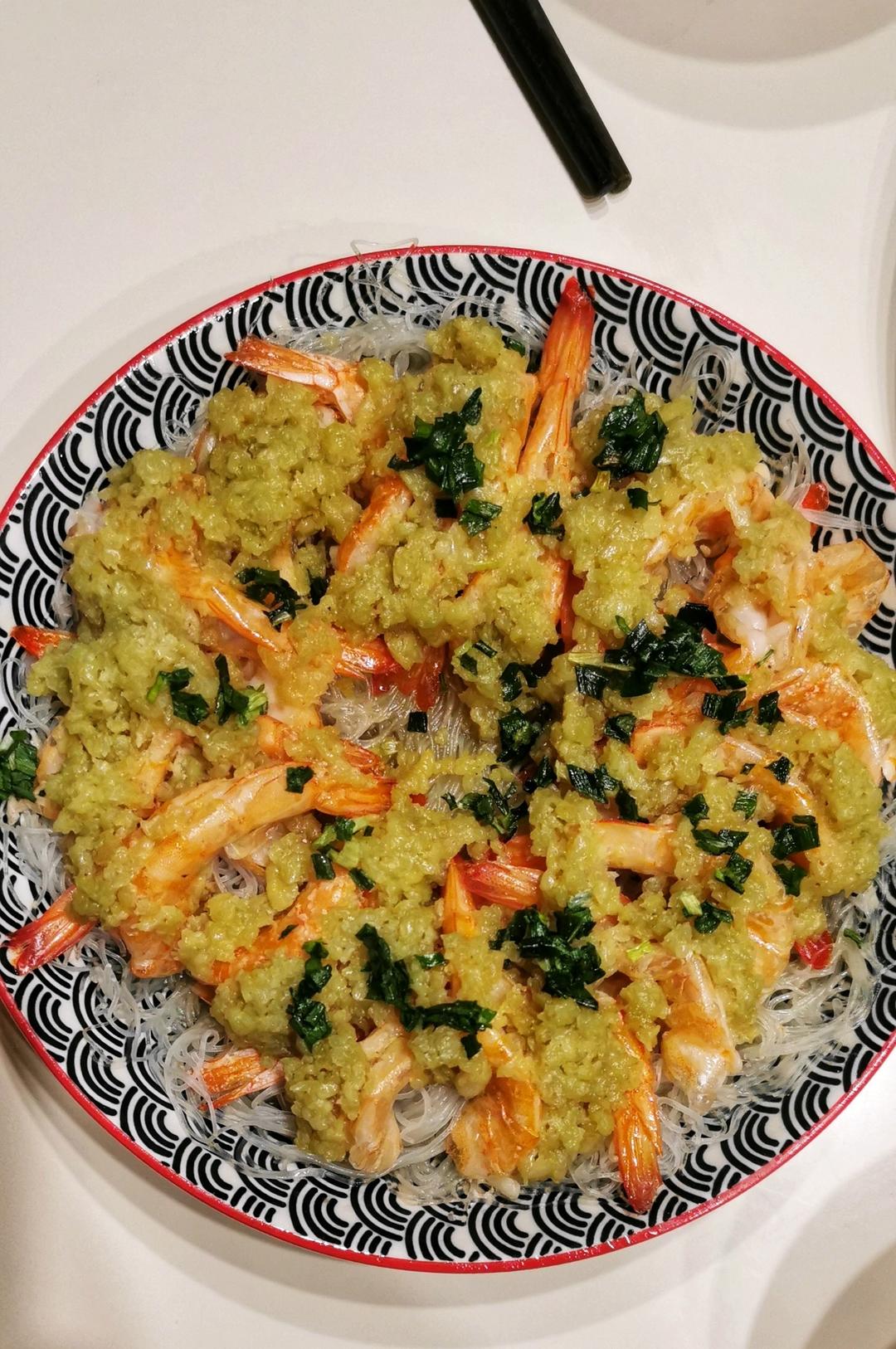蒜蓉蒸虾