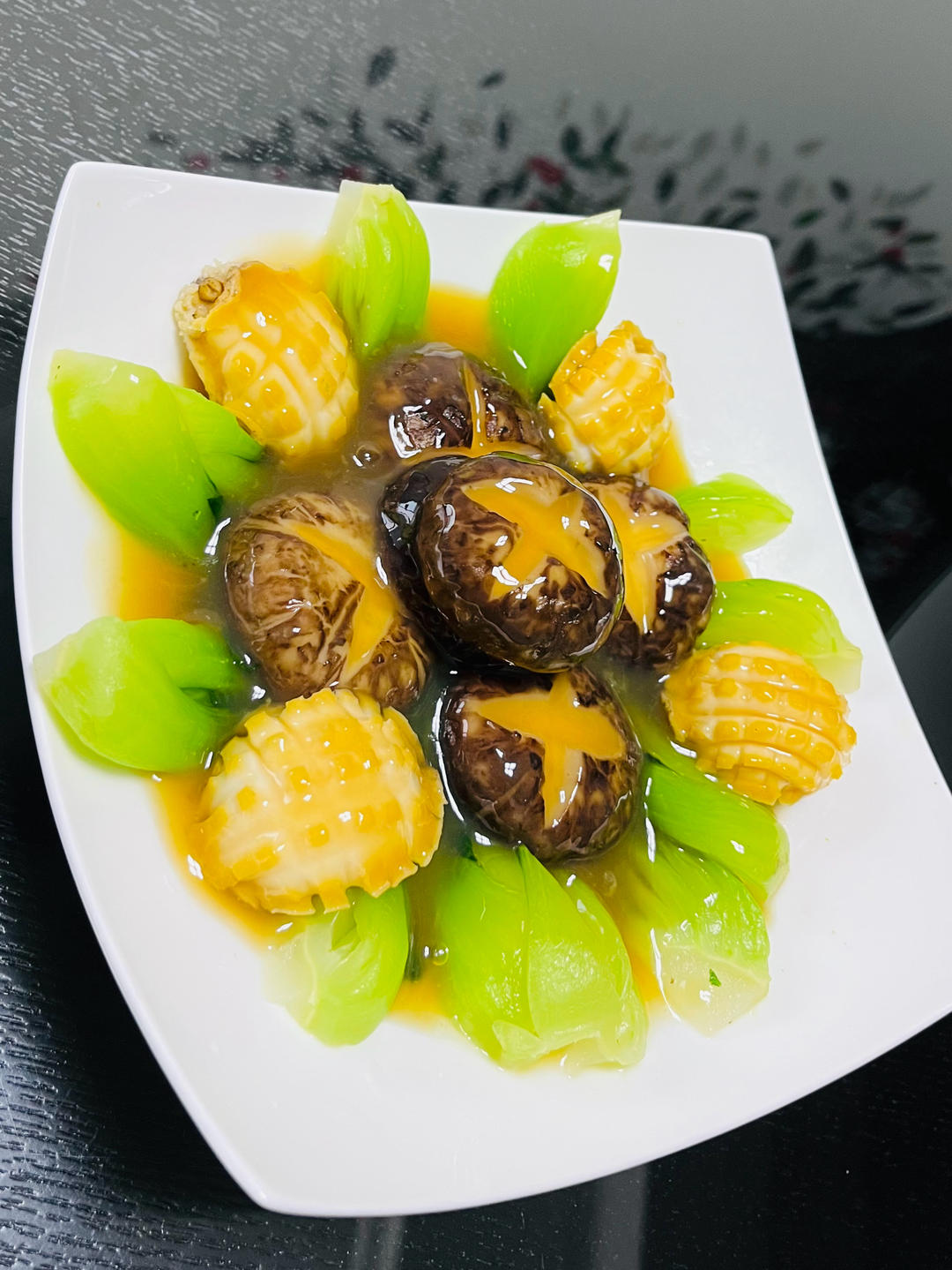 花菇青菜的做法