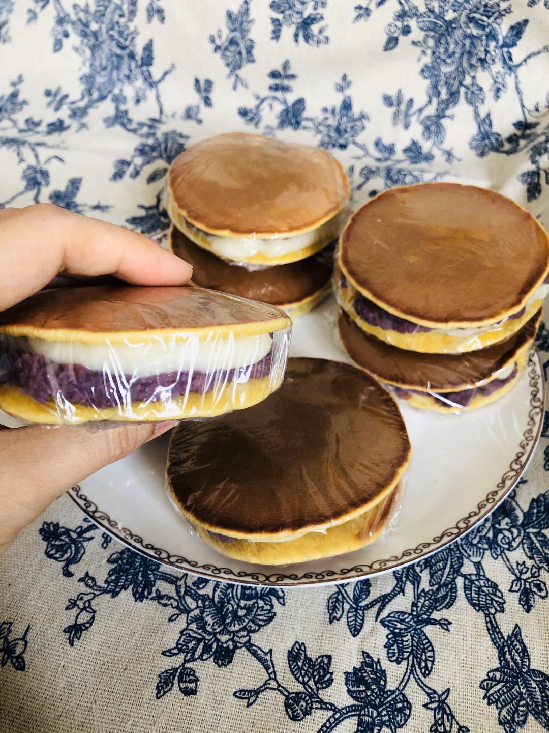 口感超棒的芋米麻薯铜锣烧的做法