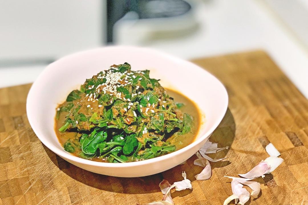 芝麻碎拌枸杞菜