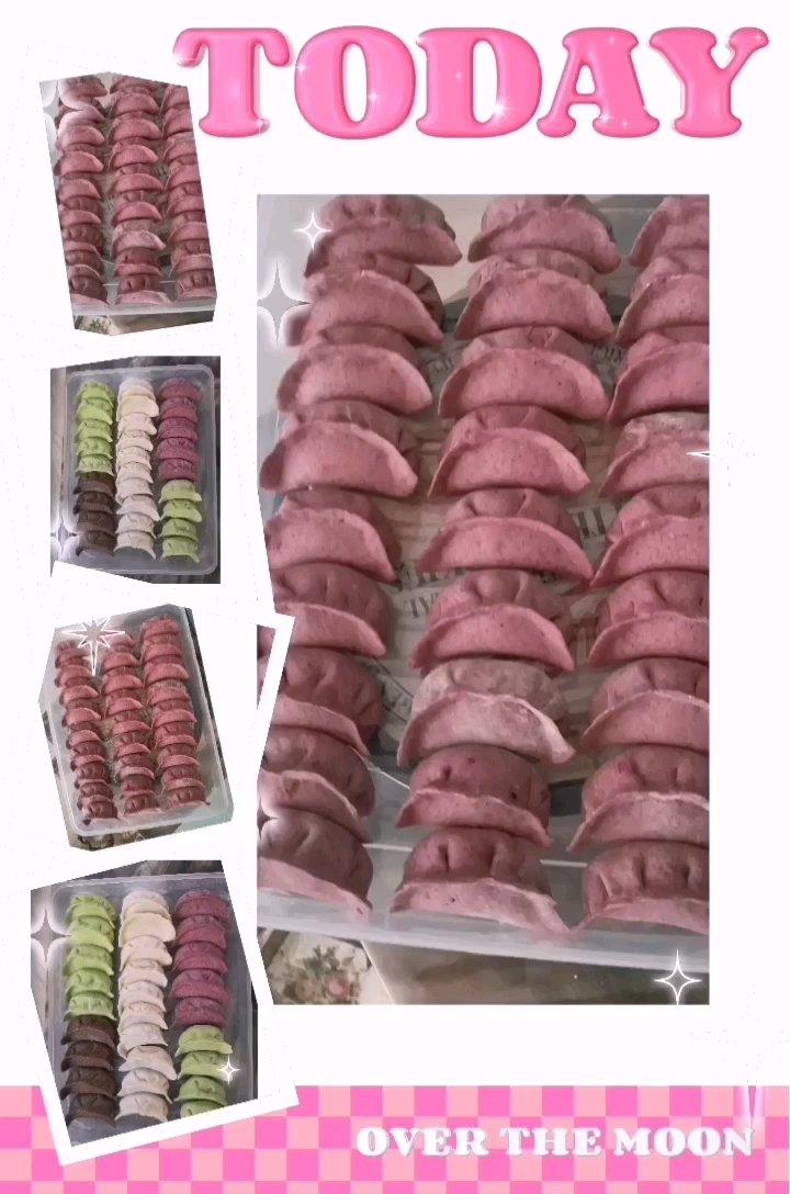 彩色饺子皮