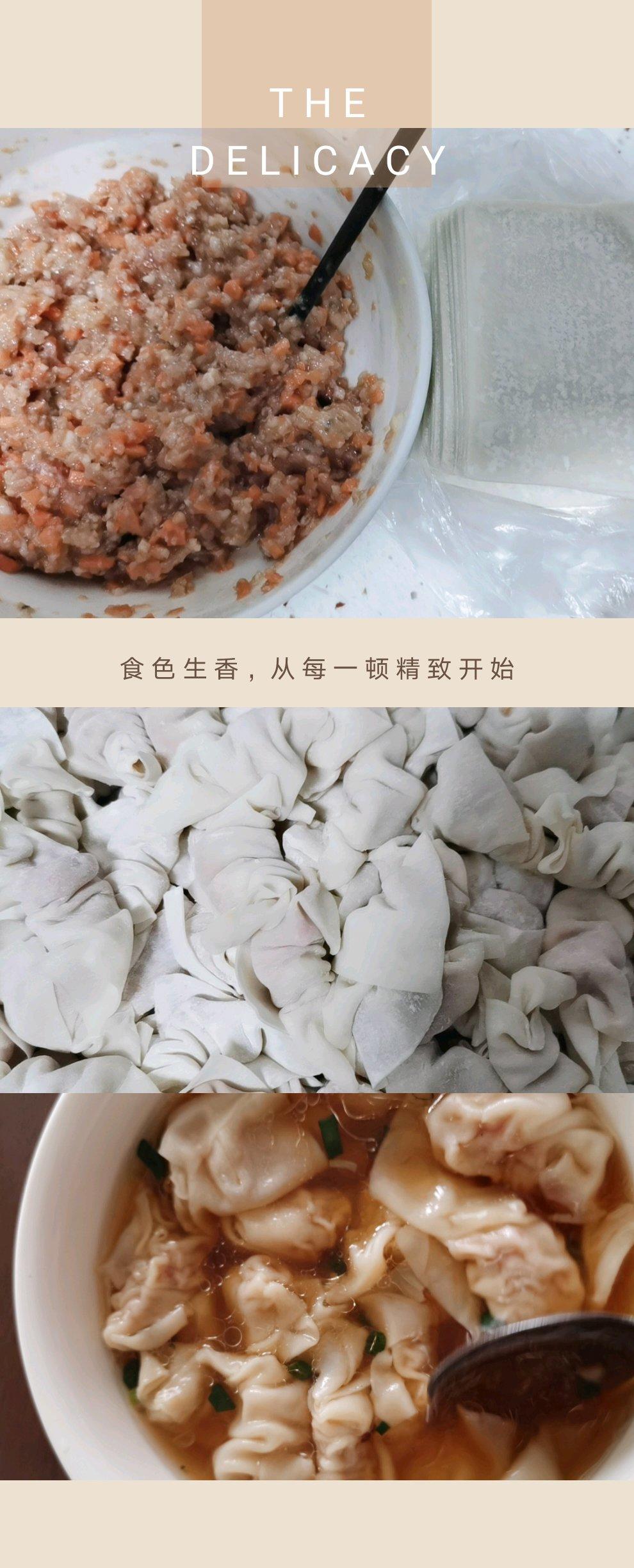 胡萝卜鲜肉小馄饨（宝宝辅食）