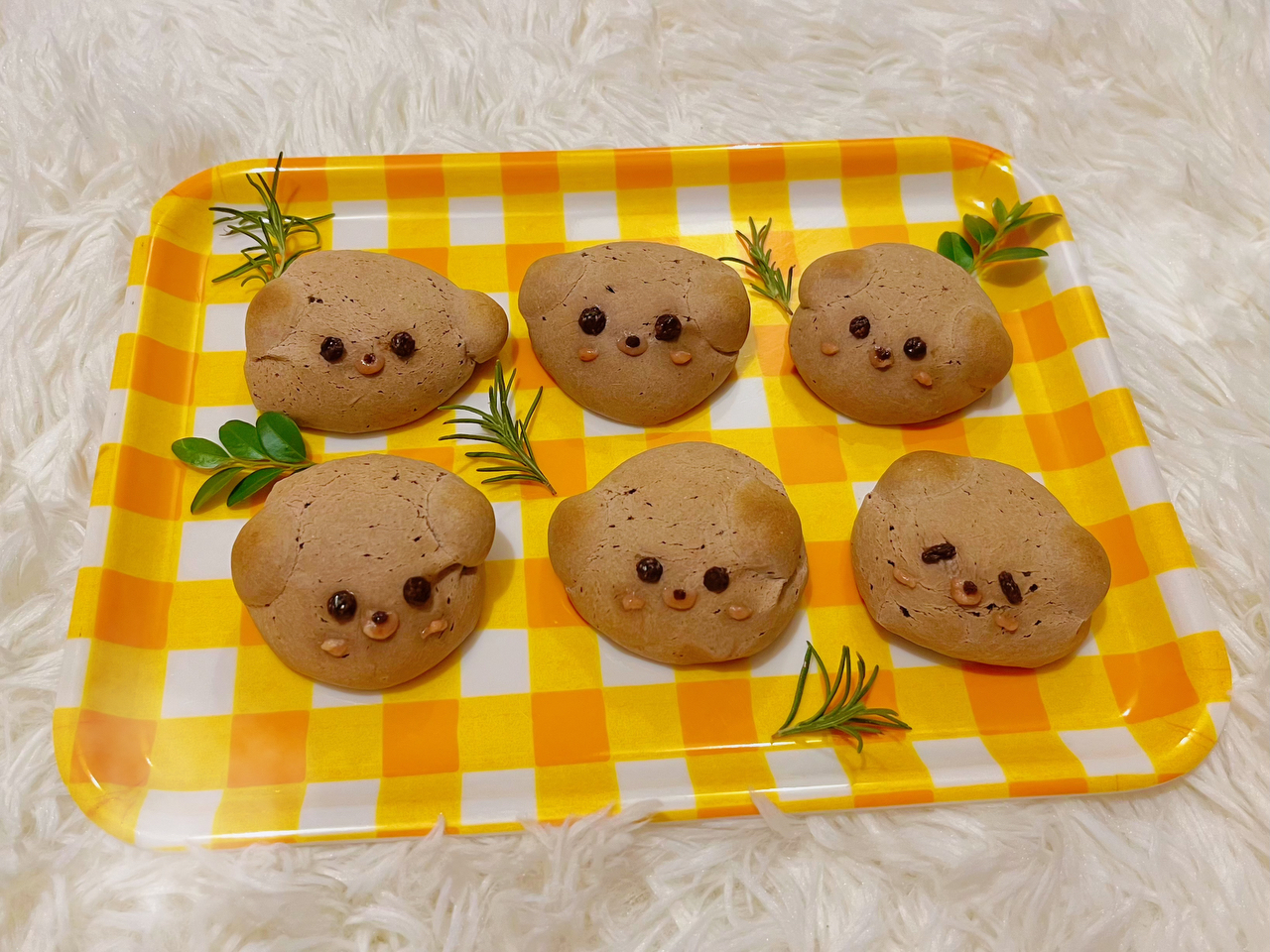 可爱小熊🐻韩式可可麻薯面包·一次成功