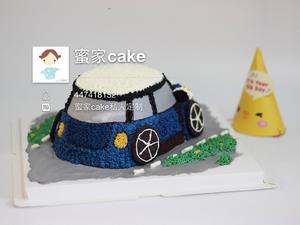 Minicooper汽车蛋糕-详的做法 步骤14