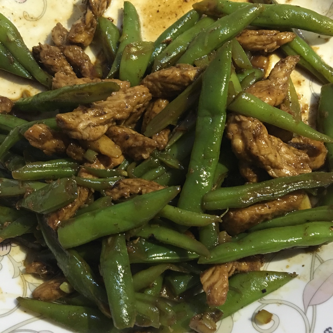 豆角炒肉
