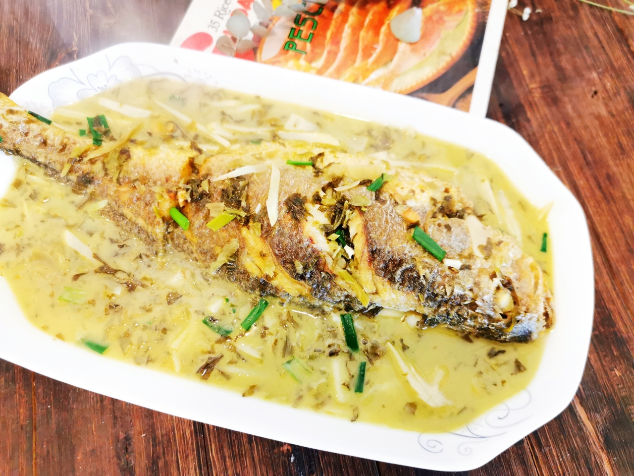 江南名典—雪菜烧大黄鱼的做法