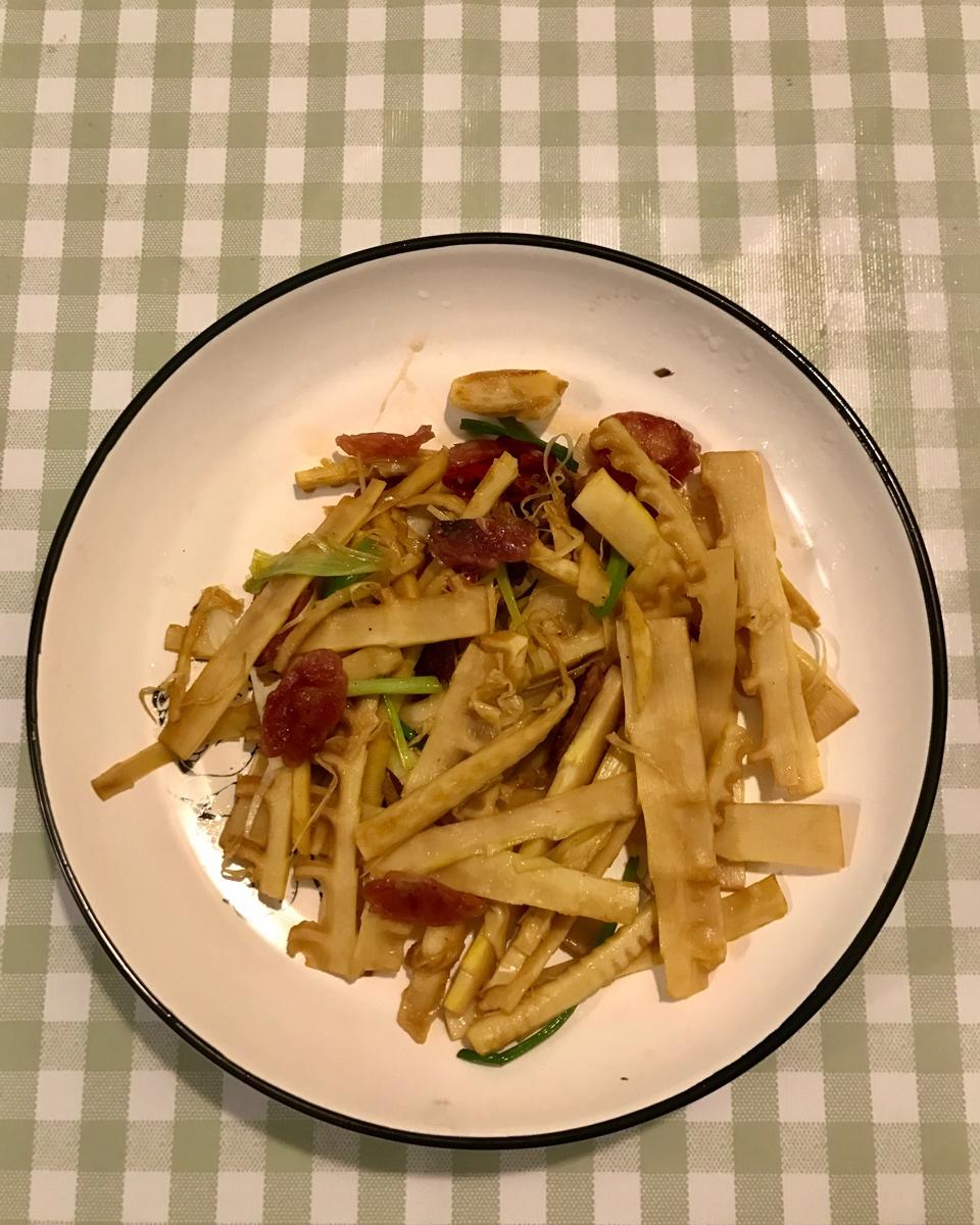 ㊙️腊味‼️冬笋炒腊肠‼️鲜香美味