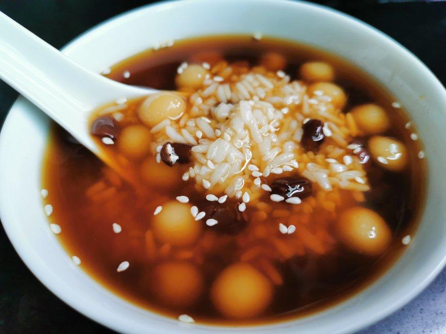 木子小食光做的红薯糯米红糖小汤圆