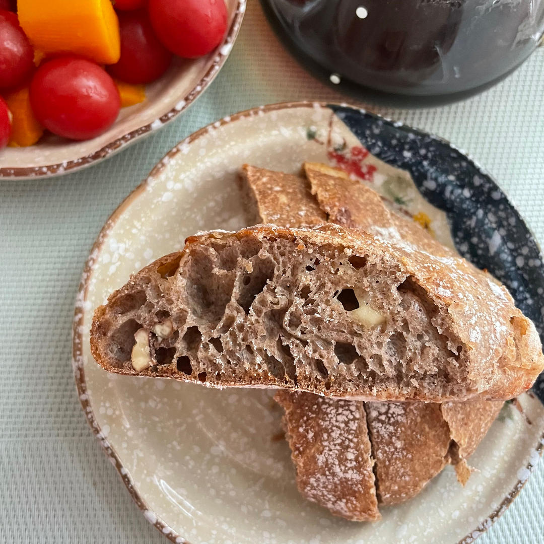 零机器免揉|徒手做出漂亮大气孔欧包|恰巴塔Ciabatta