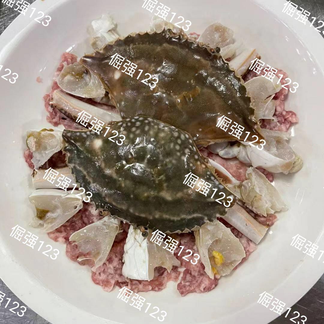 肉末蒸梭子蟹