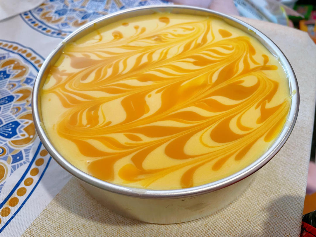 免烤❗️芒果芝士蛋糕❗️免打发超简单