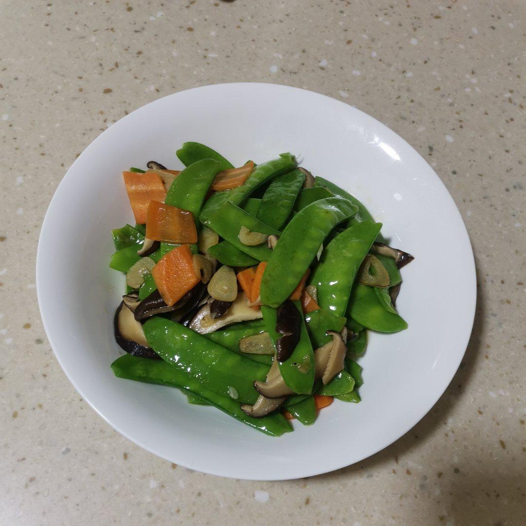 素炒荷兰豆蘑菇