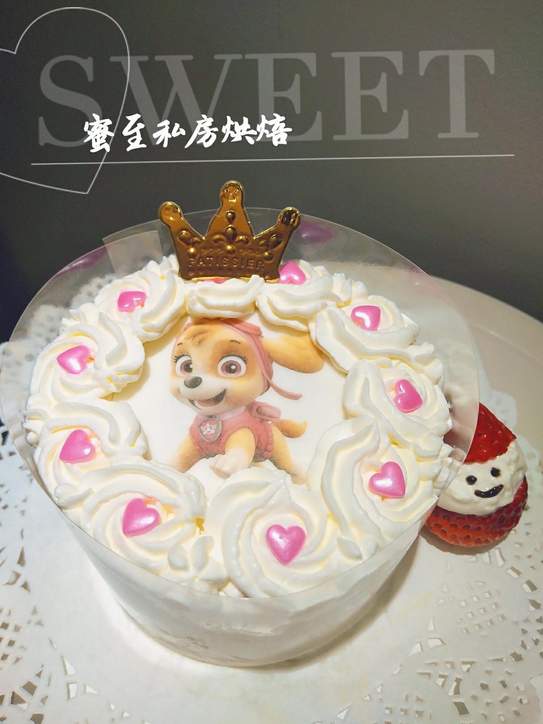 4寸原味戚风蛋糕