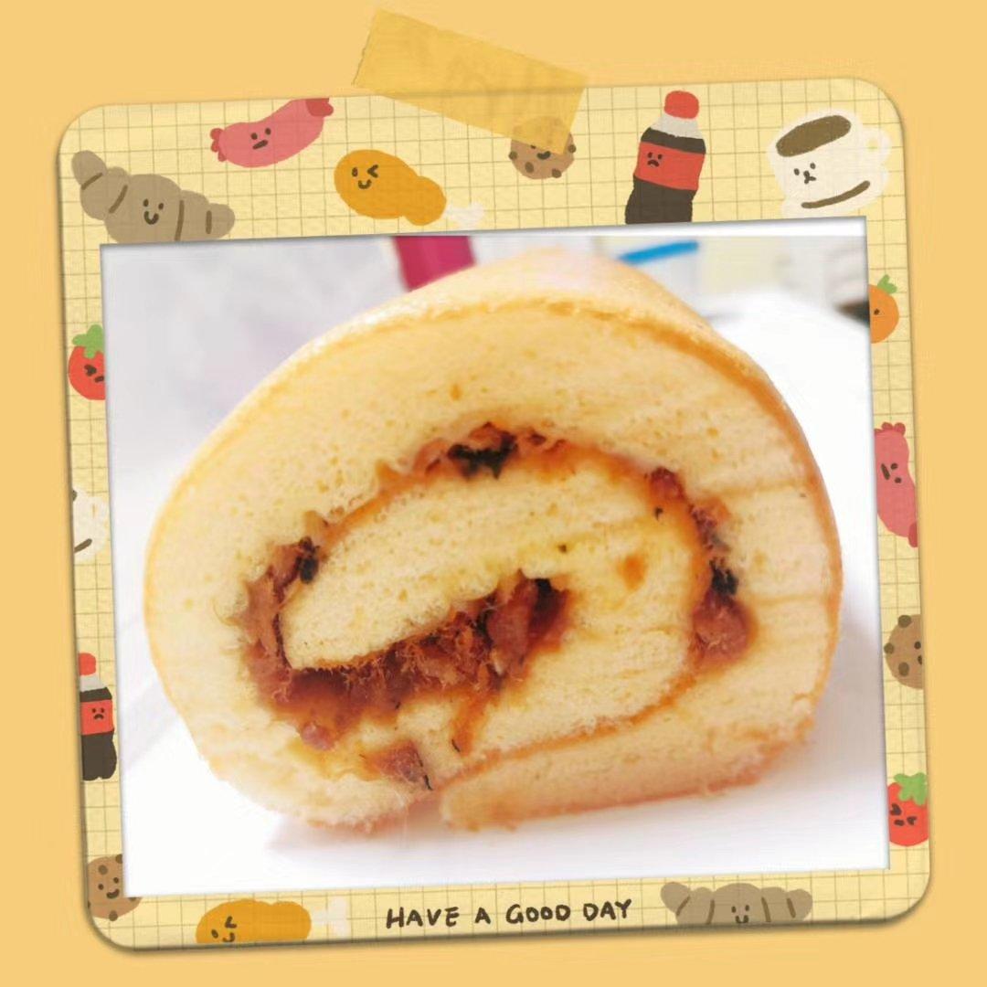 香葱肉松蛋糕卷这样做‼️满屋飘香（小视频食谱）