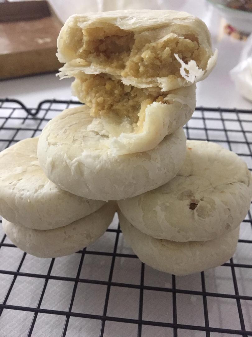 酥皮绿豆饼   酥得掉渣渣