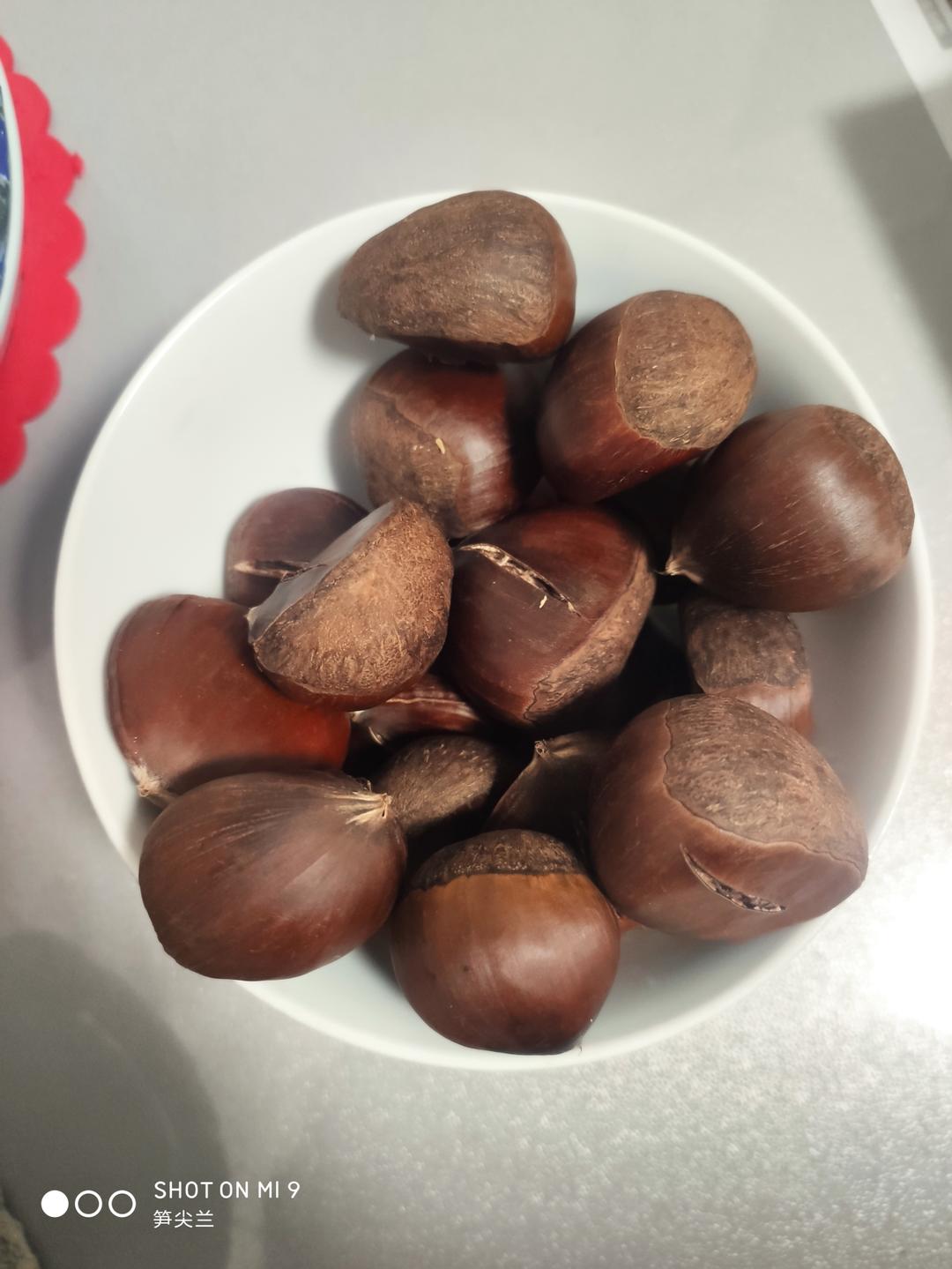 先煮再蒸的栗子，松软香糯，健康无添加