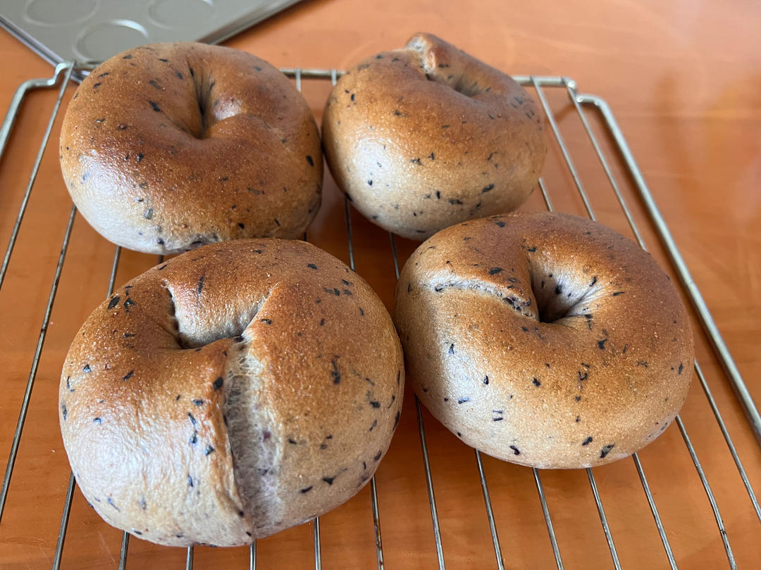 蓝莓贝果 无糖无油（普通和全麦）