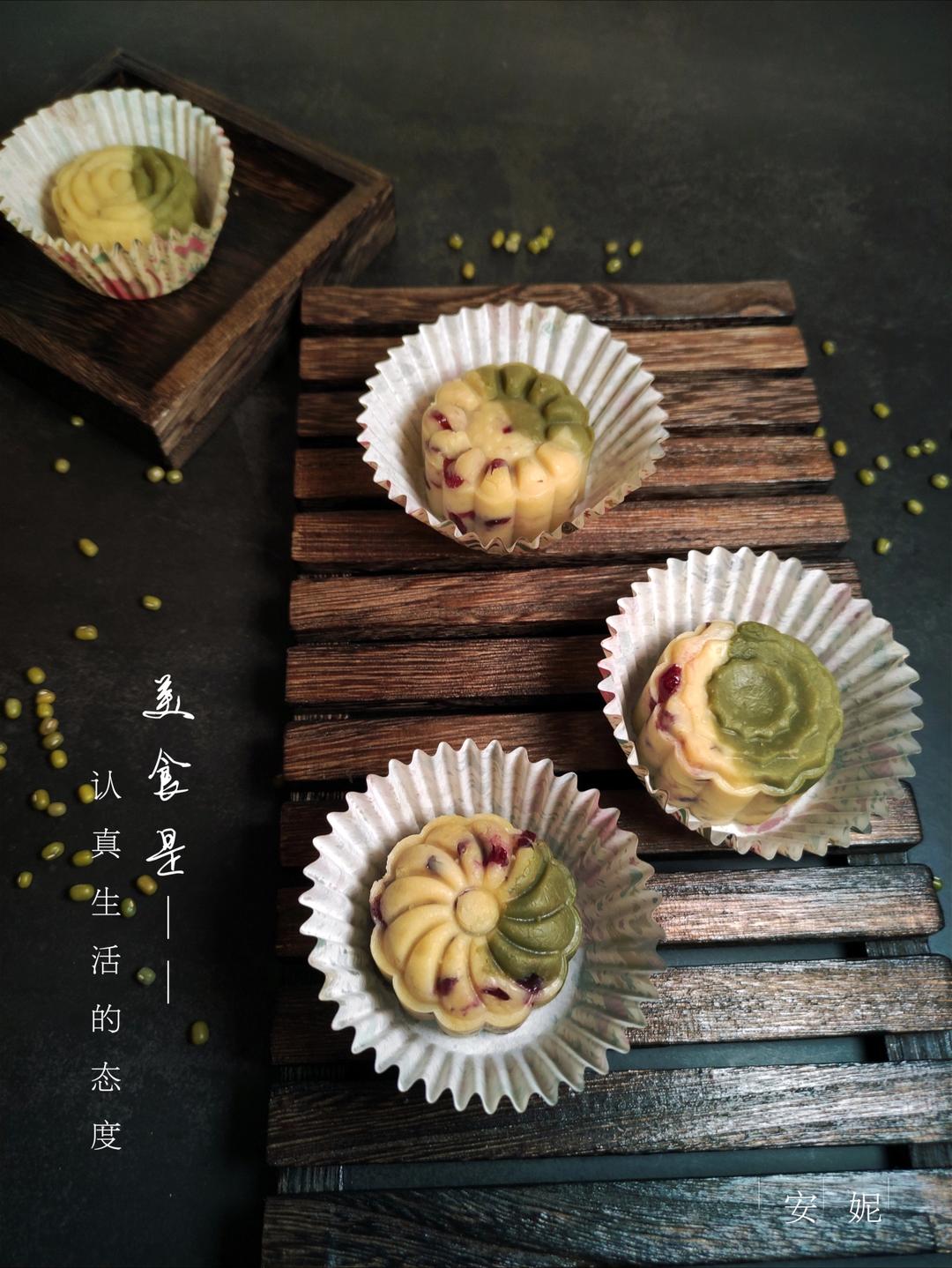 省时简易绿豆糕-免泡豆免过筛