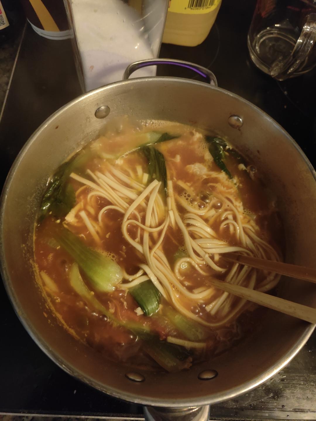 十来分钟做好/番茄鸡蛋面🍜