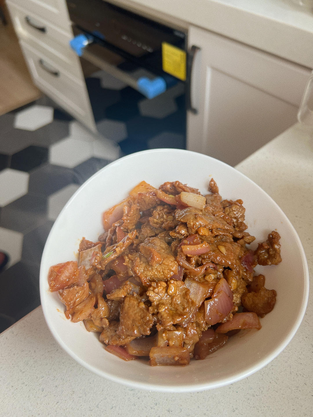 洋葱爆孜然牛肉
