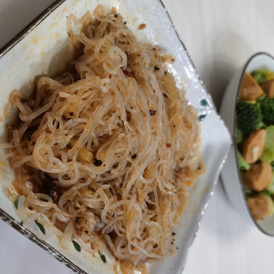 减肥必备🔥凉拌魔芋丝 不放一滴油 美味晚餐