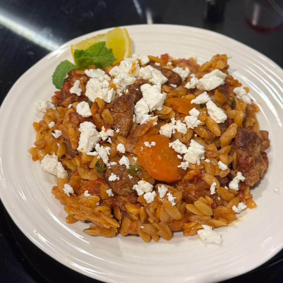 希腊羊肉焖面 Lamb stew with Orzo pasta recipe (Lamb Giouvetsi)