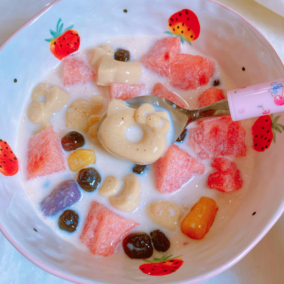 超Q弹嫩滑❗️巨好吃珍珠奶茶奶冻🥤入口即化