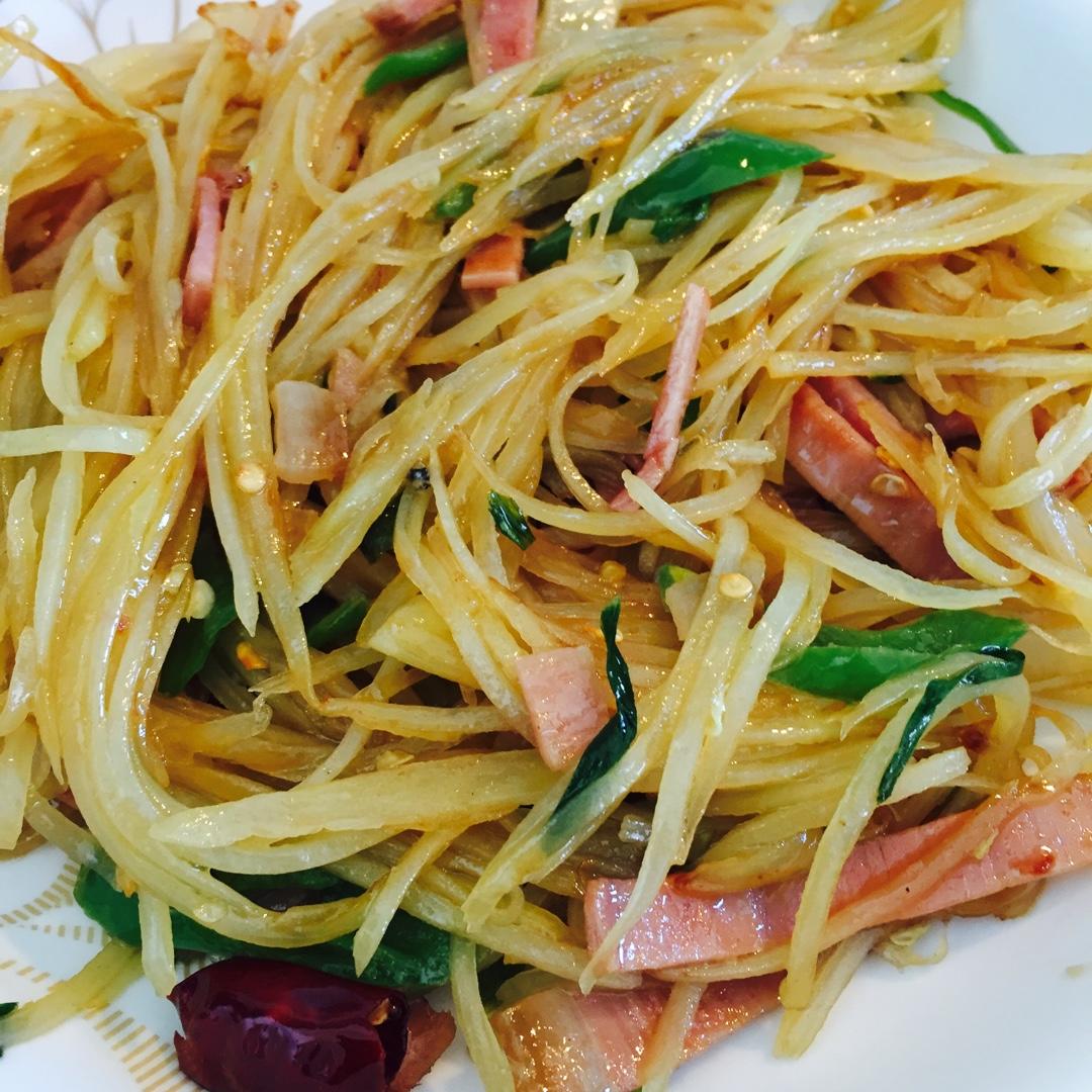 火腿炒土豆丝