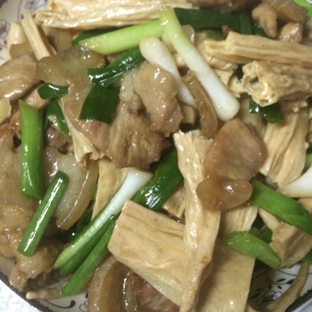 真味食品做的腐竹炒肉