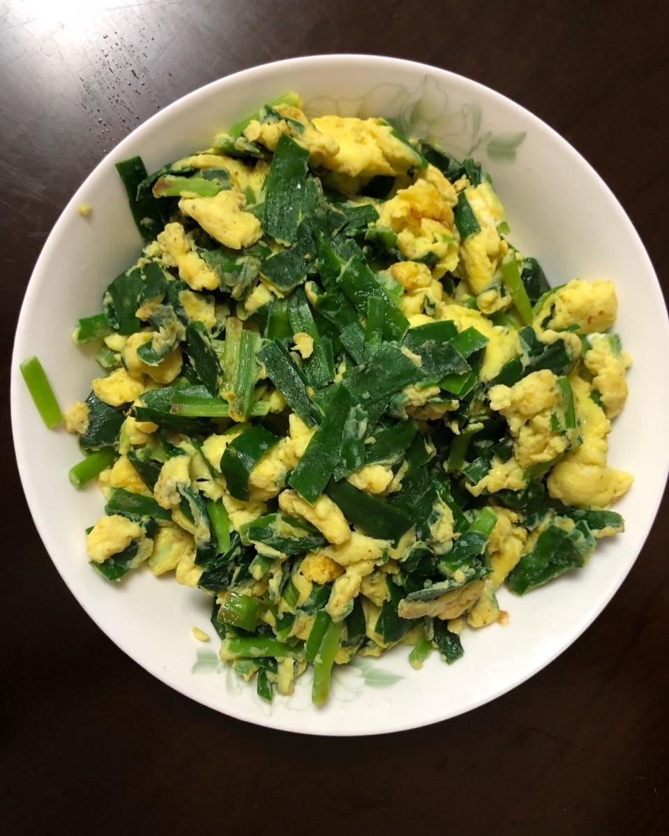 简单到极点的韭菜炒鸡蛋🥚