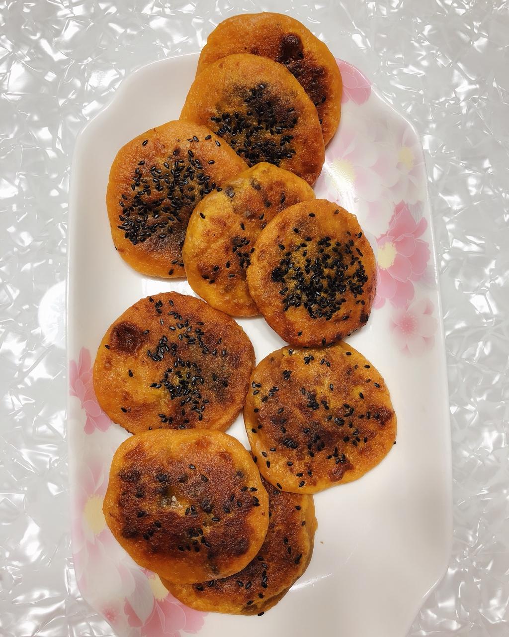 芝麻南瓜饼