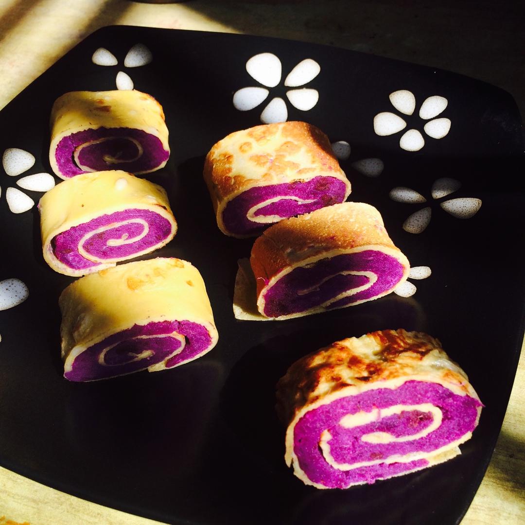 紫薯鸡蛋卷