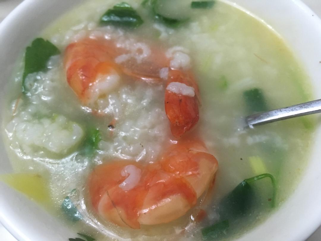 鲜虾砂锅粥