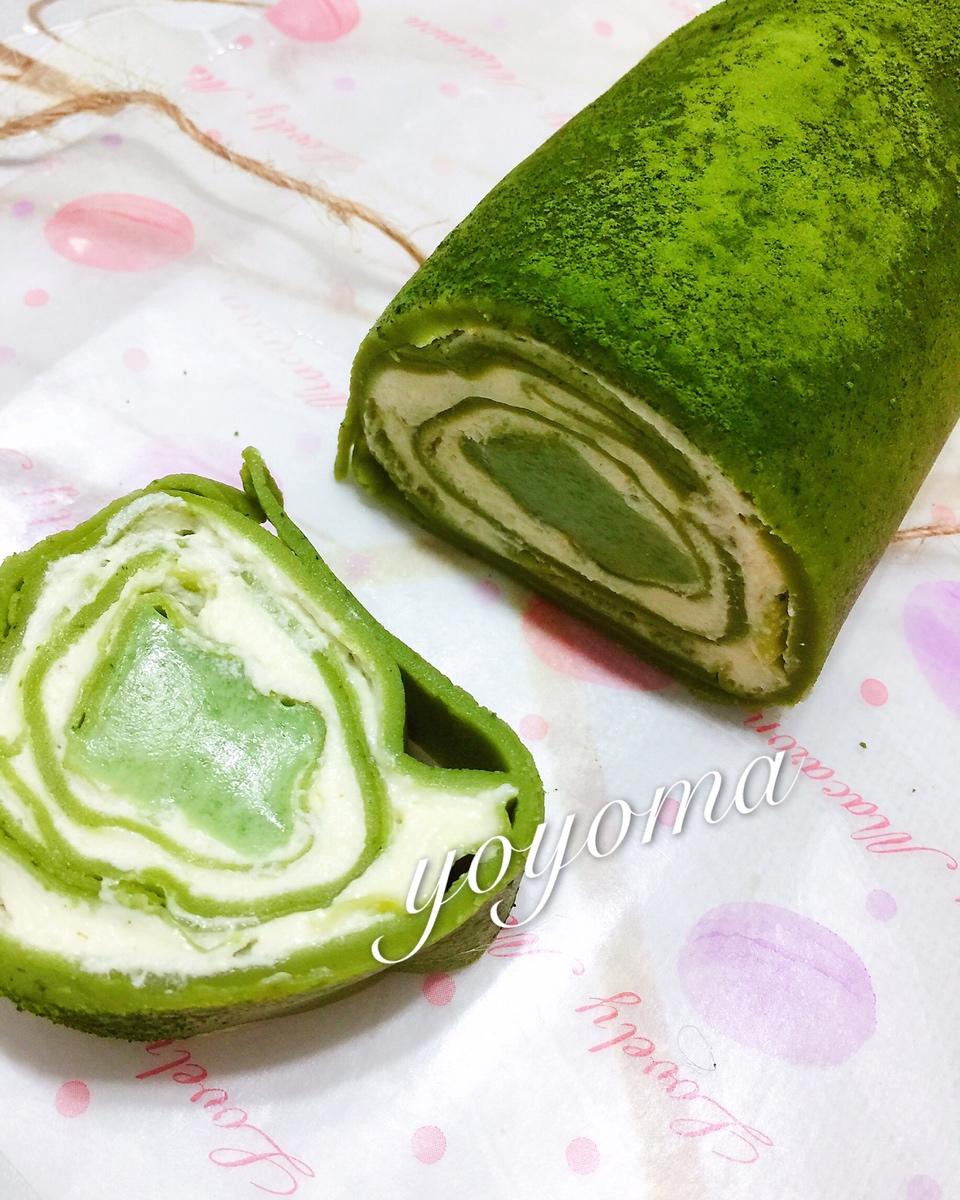 抹茶奶冻毛巾卷【曼食慢语】