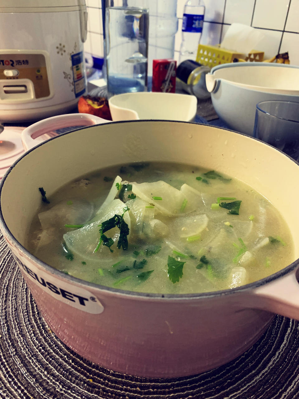 一碗清甜鲜美的萝卜丝肉丸汤