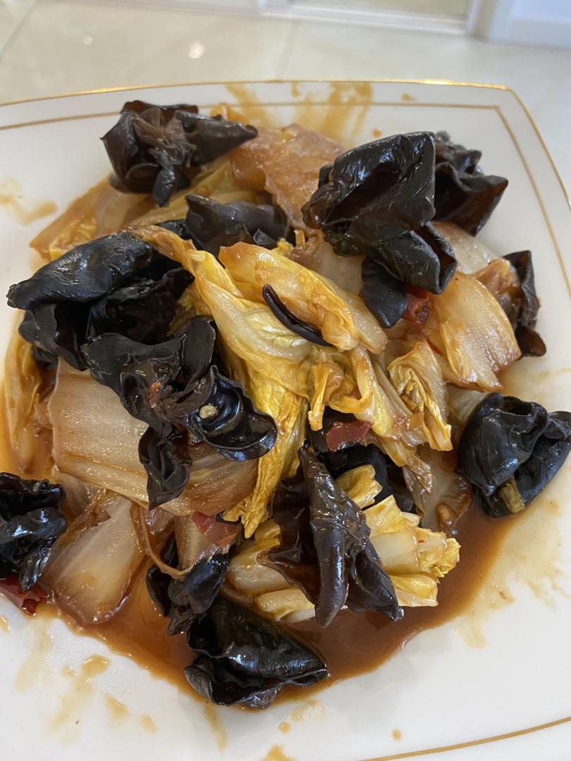 醋溜黑白菜