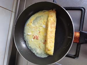 快手早餐之玉子烧（平底锅版）的做法 步骤3