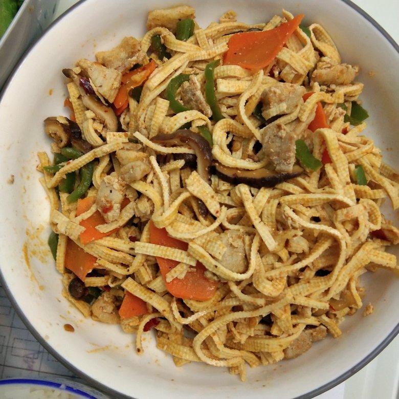 清炒豆腐皮