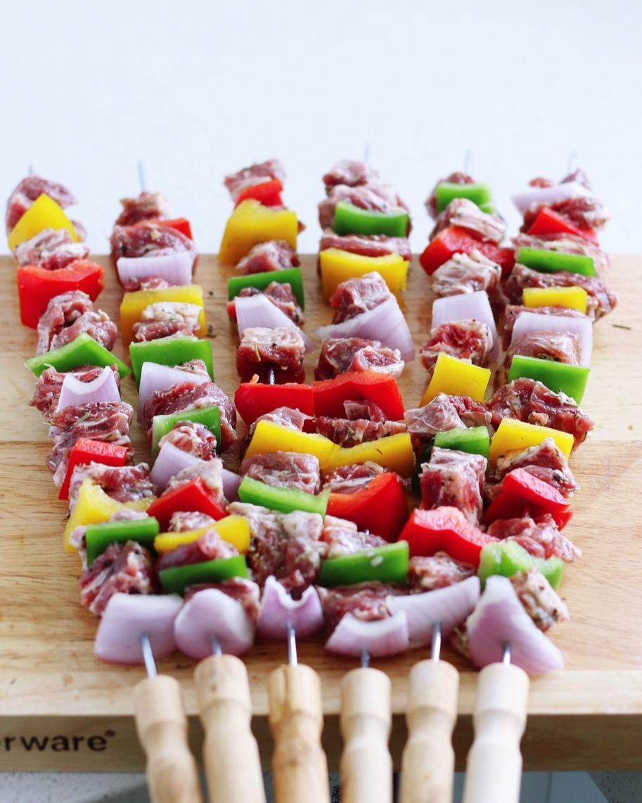 彩椒牛肉串
