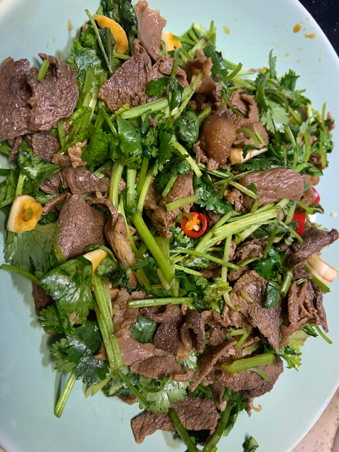 超级快手香菜拌牛肉