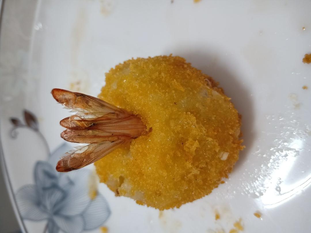 黄金土豆泥虾球