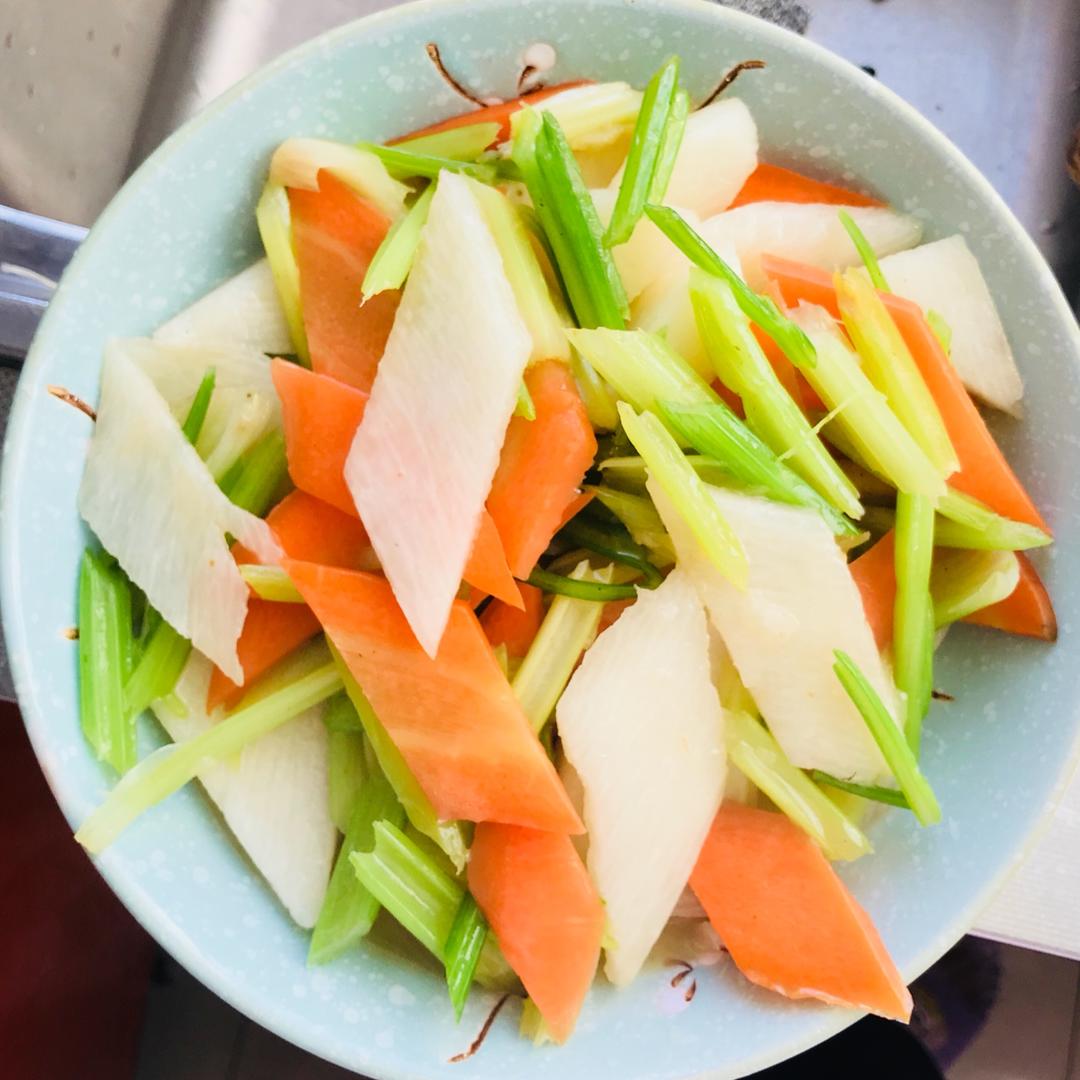 西芹炒山药